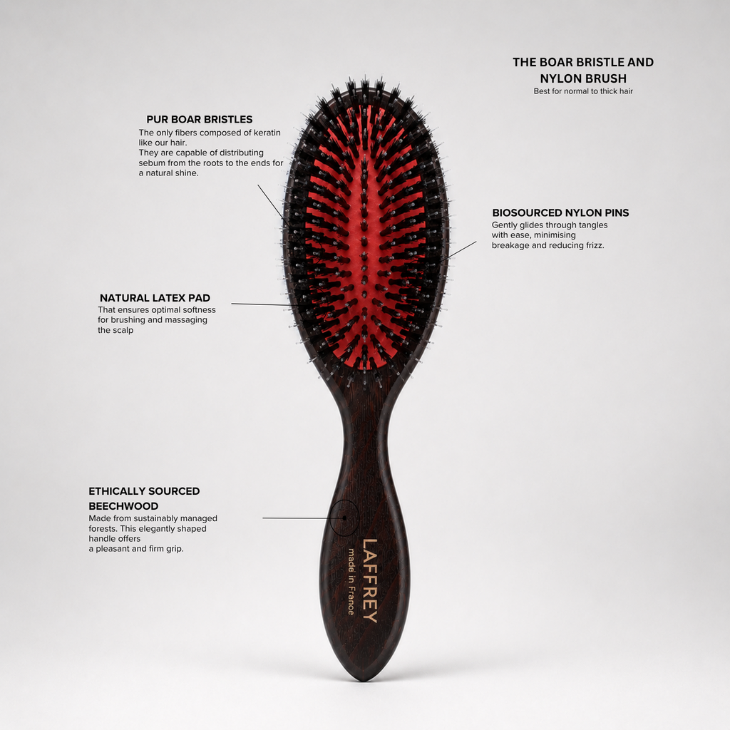 The Boar Bristle and Nylon Brush
